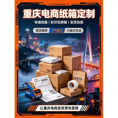 重庆电商纸箱定制：直播电商 / 食品特产包装现货速发方案